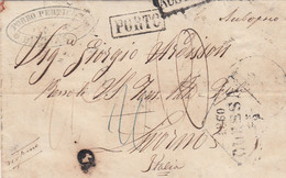 Russia Cover To Livorno 1860 - Cartas