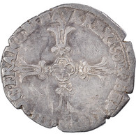 Monnaie, France, 1/8 Ecu, 1601, Angers, TB+, Argent, Sombart:4686 - 1589-1610 Enrique IV