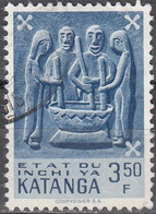 Katanga 1961 Michel 57 O Cote (2002) 0.50 Euro Art Traditionnel Cachet Rond - Katanga