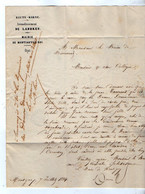 VP19.465 - 1864 - Lettre De Mr Le Maire De MONTIGNY - LE - ROI Pour Mr Le Maire De La Ville De MIRECOURT - Documenti Storici