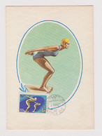 Russia USSR CCCP Soviet Union 1963 Topic Maxi Card Maximum Card Sport Swimming Woman Swimmer (37001) - Cartes Maximum