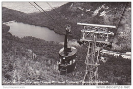 New Hampshire Franconia Notch Echo Lake From First Tower Cannon Mountain Aerial Tramway Real Photo - White Mountains