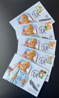 Angola 2019 Mi. ? Carte Maximum Maxi Card Mohandas Mahatma Gandhi India Taj Mahal Bird Oiseau Vogel - Sonstige & Ohne Zuordnung