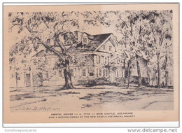 Delaware New Castle Amstel House Circa 1730 Albertype - Altri & Non Classificati