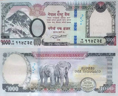 NEPAL 1000 Rupees 2019 P 82 UNC - Nepal
