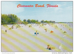 Florida Clearwater Beach Bathing Beach Looking South From FIshing Pier - Clearwater