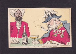 CPA Inde Satirique Caricature Non Circulé Angleterre Edouard VII Champagne Bigot ? - Inde