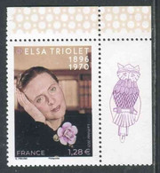 TIMBRE** De 2021 Gommé En Coin De Feuille Illustré "1,28 € - ELSA TRIOLET" - Unused Stamps
