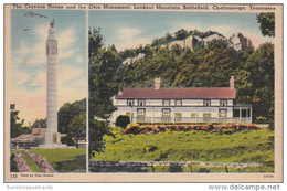Tennessee Chattanooga Lookout Mountain The Cravens House And Ohio Monument 1943 - Chattanooga
