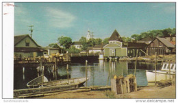 Maine Kennebunkport Harbor View With Congregational Church In Background - Kennebunkport