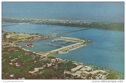 Florida Daytona Beach Aerial View Over Yacht Basin And Halifax River - Daytona