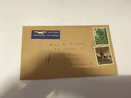(2 H 38) Letter Posted From Vaduz In Liechtenstein To Australia (1958) - Covers & Documents