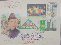 SO) PAKISTAN, 1990, SCOUT, TALL BUILDINGS, AIR MAIL, CIRCULATED - Pakistan