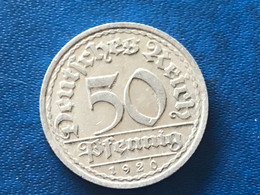 Umlaufmünze Deutsches Reich 50 Pfennig 1920 Münzzeichen A - 50 Rentenpfennig & 50 Reichspfennig