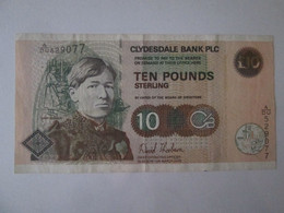 Scotland 10 Pounds 2006 Commemorative Issue Clydesdale Bank PLC,see Pictures - 10 Pounds