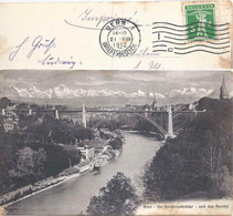 AK  "Bern - Kornhausbrücke"  (Versuchsflagge C)          1912 - Covers & Documents