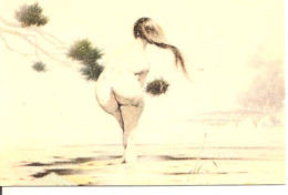 CARD COMIC IMAGES FRAZETTA 38 NUDE IN POND 1993 - Sonstige & Ohne Zuordnung