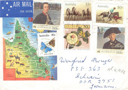 AUSTRALIA - AIR MAIL 1988 > GERMANY / ZL89 - Cartas & Documentos
