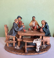 Gruppo Pastori In Terracotta Colorata A Mano Calabria 30x24 Cm (H104) Come Foto Artigianato Calabrese Di Lamezia Terme - Autres & Non Classés