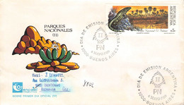 ARGENTINA - FDC 1989 PARQUE NACIONAL Mi #1962, 1963, 1966  / ZL91 - FDC