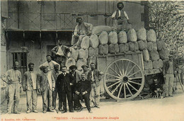 Trèbes * Le Personnel De La Minoterie JOUGLA  * Moulin Farine Ouvriers Attelage - Autres & Non Classés