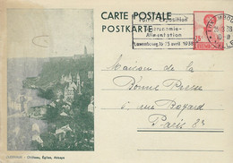 Luxembourg - Luxemburg - Carte-Postale  -  Postkarte 1938   Luxembourg  Envoi Vers Paris - Stamped Stationery