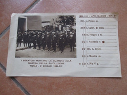 1935 Foglio MAGGIO Sett.27  Foto I Senatori Montano La Guardia Alla Mostra Della Rivoluzione ROMA 2 Giugno 1934 Anno XII - Grand Format : 1921-40