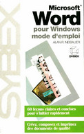 Microsoft Word Pour Windows Mode D'emploi De Alan Neibauer (1991) - Informatique
