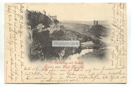 Gruss Aus Bad Kösen - Die Rudelsburg Und Saaleck - 1898 Used Germany Postcard - Bad Koesen
