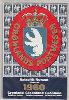 Greenland, 1980 Yearset, Mint In Folder, The Greenland Christmas Seal, 2 Scans. Michel GL 119 - GL 125 - Komplette Jahrgänge