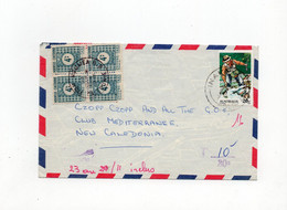 !!! LETTRE D'AUSTRALIE POUR LA NOUVELLE CALEDONIE DE 1979 TAXEE A L'ARRIVEE A NOUMEA - Briefe U. Dokumente