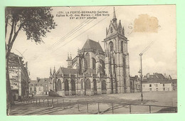 Delcampe - T595 - LA FERTE BERNARD - Eglise N-D Des Marais - Côté Nord - La Ferte Bernard
