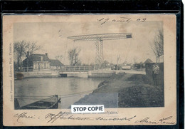 Delcampe - 04 - 2022 SDV210 - PAS DE CALAIS - 62 - GUINES Près De Calais -Pont Du Banc Valois - Péniches - Guines