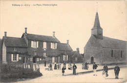 CPA 41 VILLENY LA PLACE MAIRIE EGLISE - Other & Unclassified