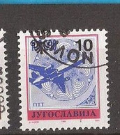 1993  FRMYU  2622 A JUGOSLAVIJA JUGOSLAWIEN   FLUGZEUG   USED - Used Stamps