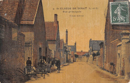 CPA 41 SAINT CLAUDE DE DIRAY RUE PRINCIPALE (cpa Toilée - Autres & Non Classés