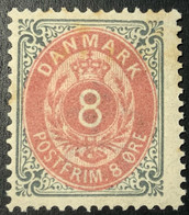 Denmark   AFA #25b ** 1875     MNH  Slightly Miscolored Back            CV $350 - Ongebruikt