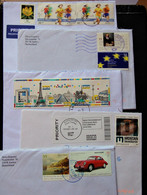 Europe  - 10 Letters Having Recently Travelled - Lots & Kiloware (max. 999 Stück)