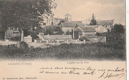 LENCLOITRE. - L'Eglise Vue Du Pont. CPA Pas Courante - Lencloitre