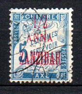 Col24  Colonies Zanzibar  Taxe N° 1 Oblitéré Cote 15,00€ - Used Stamps