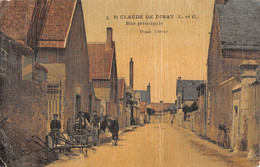 CPA 41 SAINT CLAUDE DE DIRAY RUE PRINCIPALE (cpa Toilée - Other & Unclassified