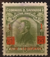 EL SALVADOR 1924 The 100th Anniversary Of Independence Stamps Of 1921 Surcharged. USADO - USED. - El Salvador