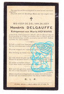 DP Hendrik Delgauffe ° Sint-Genesius-Rode 1842 † Ukkel 1910 X Maria Heymans - Andachtsbilder