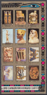 UAE Ajman 1972 Egypt Ancient History Faraoh Tutankhamon Used Block Part - Ajman