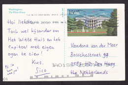 USA: Stationery Picture Postcard To Netherlands, 2010, White House, Washington DC, Rare Real Use (traces Of Use) - Brieven En Documenten