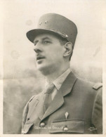 PHOTO Veritable Général DE GAULLE  DIM :23cm /17cm - Photographie