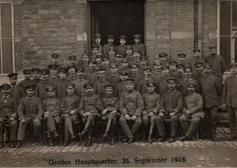 ! Foto, Photo, Format 16,4 X 11,8 Cm, Großes Hauptquartier, 25.9.1918, Spa, Belgien, 1. Weltkrieg, Militaria - Weltkrieg 1914-18