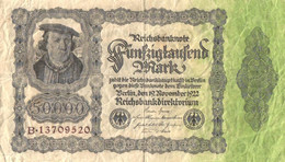 Germany:50000 Mark 1922 - 50000 Mark