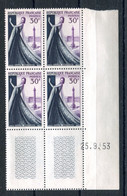 RC 22772 FRANCE N° 941 HAUTE COUTURE COIN DATÉ 25.9.53 NEUF ** MNH - 1950-1959
