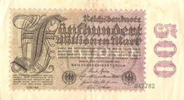 Germany:500 Millionen Mark 1923 - 500 Miljoen Mark